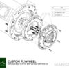 Getriebeadapter Kit Mercedes-Benz M112 M113 M113K - BMW E60 530D M57n GS5-39DZ HGD JGA 6-Gang - 240mm / 9.45" – Bild 5