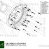 Getriebeadapter Kit Mercedes-Benz M113 - BMW M57N2 GS6-53DZ HGU HGK / N54 GS6-53BZ -184mm / 7.25" (P) – Bild 5