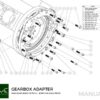 Getriebeadapter Kit Mercedes-Benz M113 M113K AMG - BMW M57N2 6-Gang HGD JGA - 184mm 7.25" (P) – Bild 4