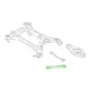 Querlenker einstellbar Hinterachse Set Nissan 350Z Z33 - Uniball (Schwarz) – Bild 5