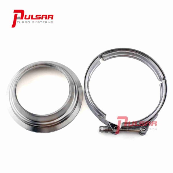 PULSAR 400 T6 Turbo 5 to 4" Stainless Steel Flange Clamp Kit (US Inventory)