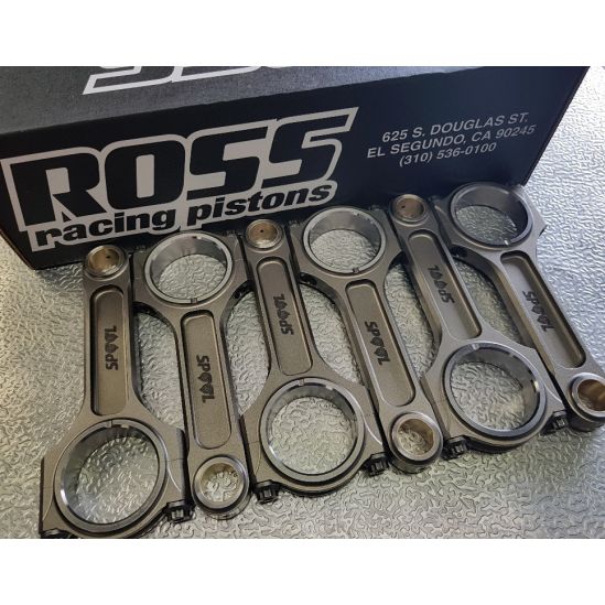 Nissan RB26 Spool Drag Pro I Beam Conrods and Ross Racing Forged Pistons