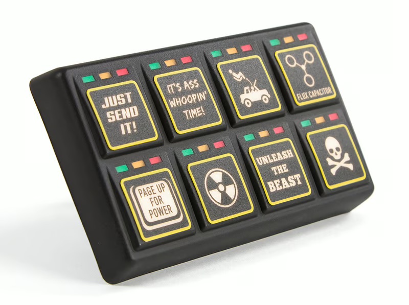 Second image of Haltech CAN Keypad 8 button (2x4)