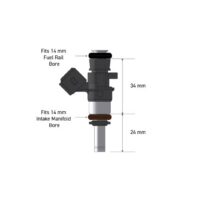 Haltech Bosch 980cc injectors - Flowmatched set of 8, 6 or 4 (0280158040)
