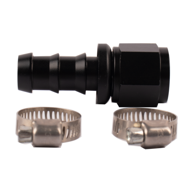 Second image of PSR Hose Fitting Push-Lock Barb -10 AN Straight 45 Degree