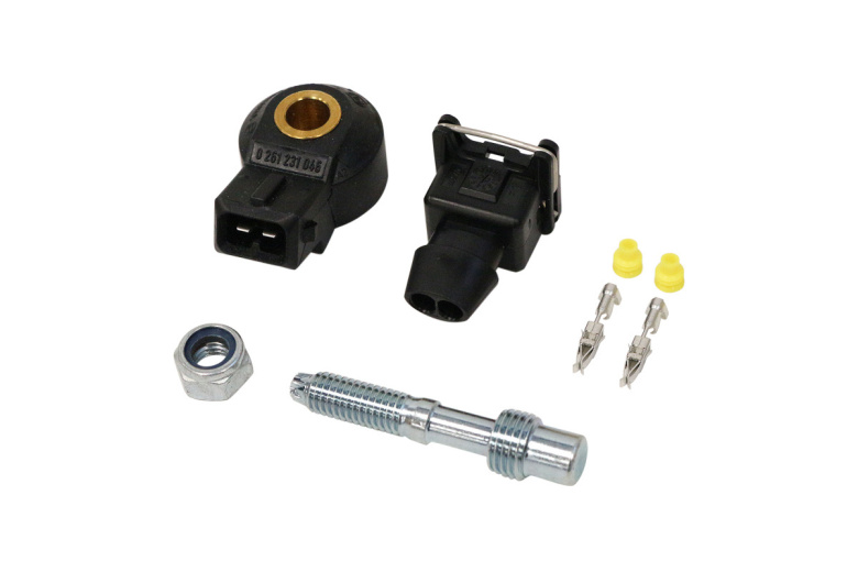 Second image of MZR knock sensor Bosch + adapter Nissan RB CA SR Toyota UZ 1JZ 2JZ