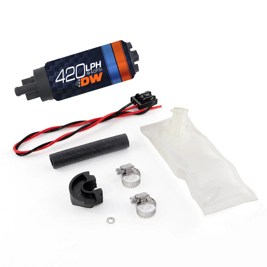 Second image of Kraftstoffpumpe DeatschWerks DW420 420 lph für Nissan 240SX S14/S15 94-02 Nissan Skyline R33/R34 Non-GTR 93-01