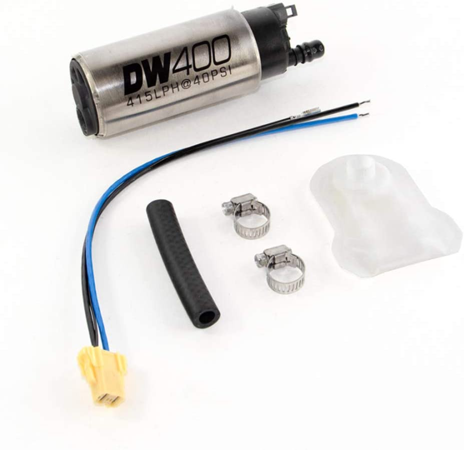 Kraftstoffpumpe DeatschWerks 415 lph für Nissan S13/S14/S15 98-11 Patrol 97-07 Subaru Forester 93-04 WRX/STI 90-00 Legacy GT 94-05 Mazda Miata/MX-5 90-99 FWD DSM