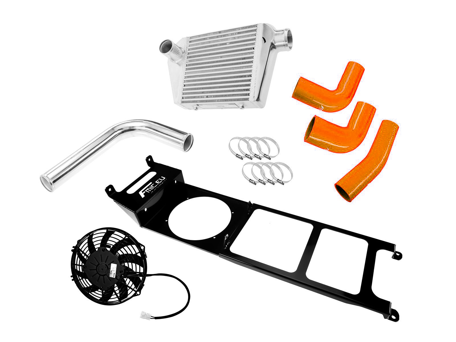 Ladeluftkühler-Kit für Nissan Patrol mit BMW 3.0 D M57 Motor Orange