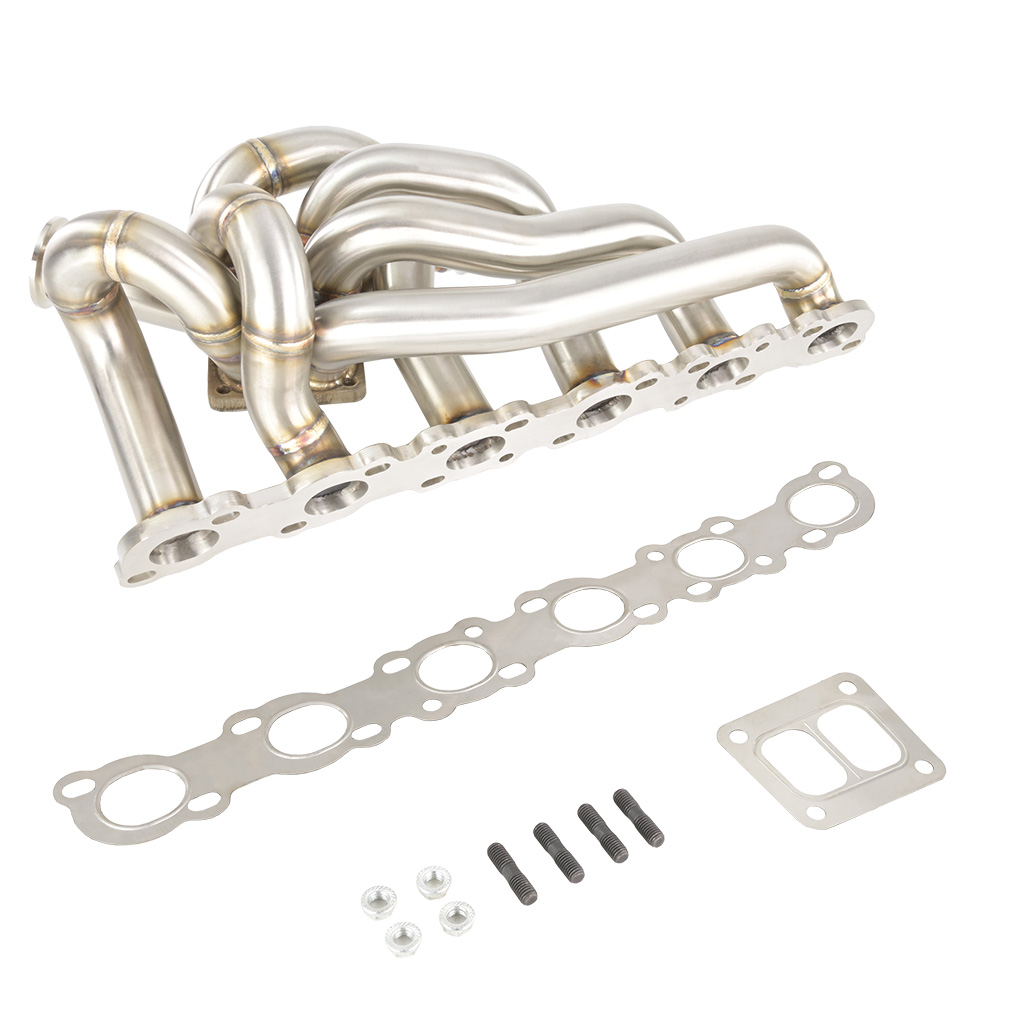 Abgaskrümmer FMIC.Pro für Nissan RB20 RB25 RB26 DET T4 Top Mount Twin Scroll 44mm SS304