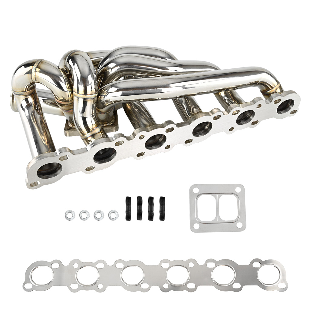 Second image of Abgaskrümmer FMIC.Pro für Nissan RB20 RB25 RB26 DET T4 Top Mount Twin Scroll 44mm SS321