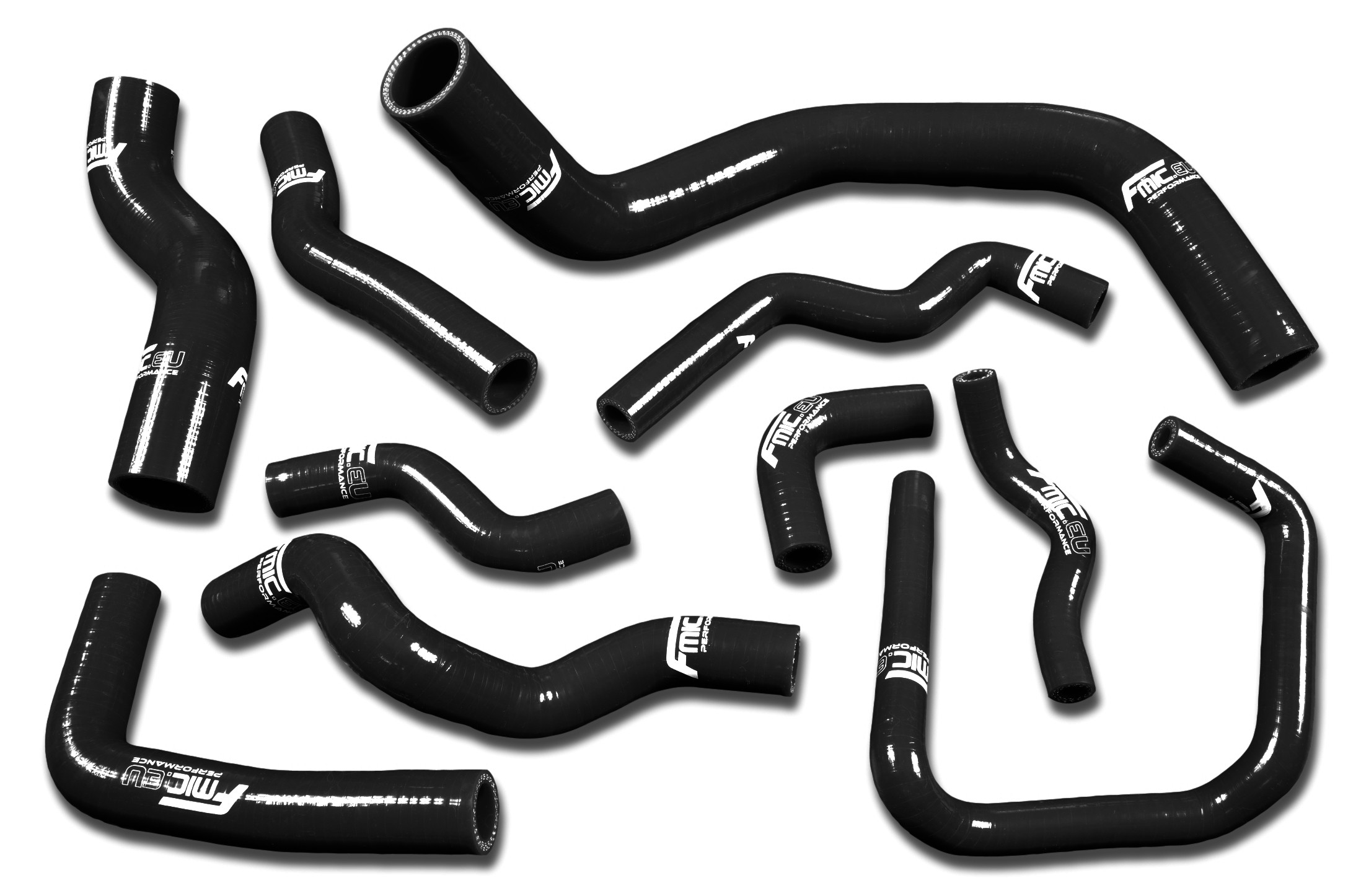 Second image of Silikon Kühler Schlauch Kit FMIC.EU für Nissan Silvia 200SX 240SX S13 S14 S15 SR20DET 1989-1998 - Schwarz