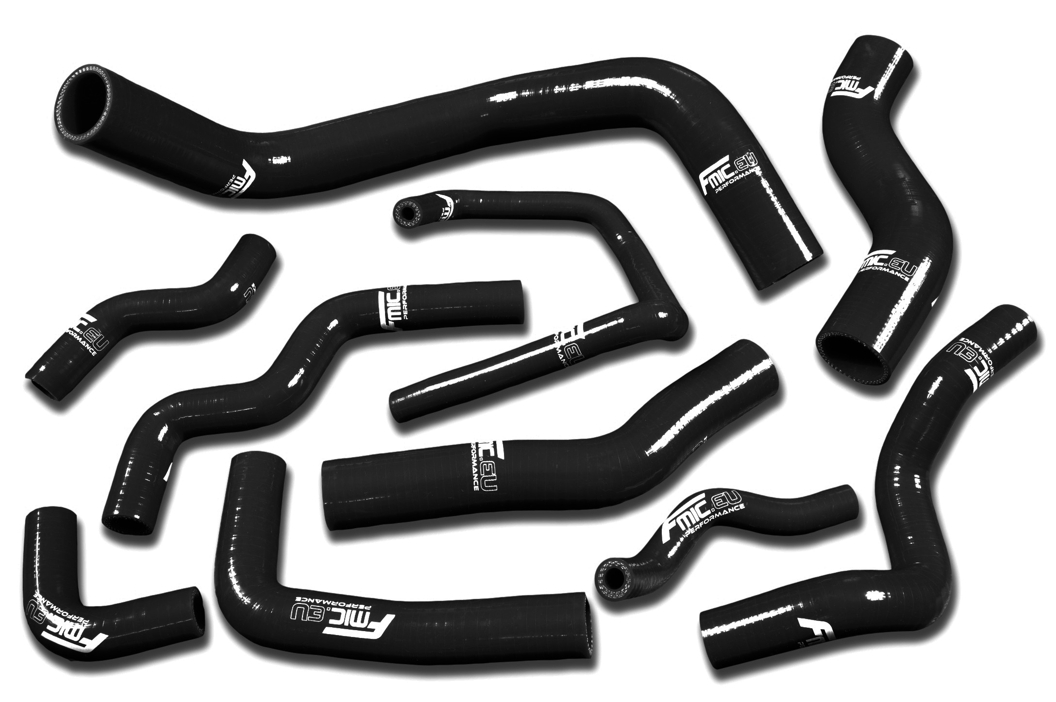 Silikon Kühler Schlauch Kit FMIC.EU für Nissan Silvia 200SX 240SX S13 S14 S15 SR20DET 1989-1998 - Schwarz
