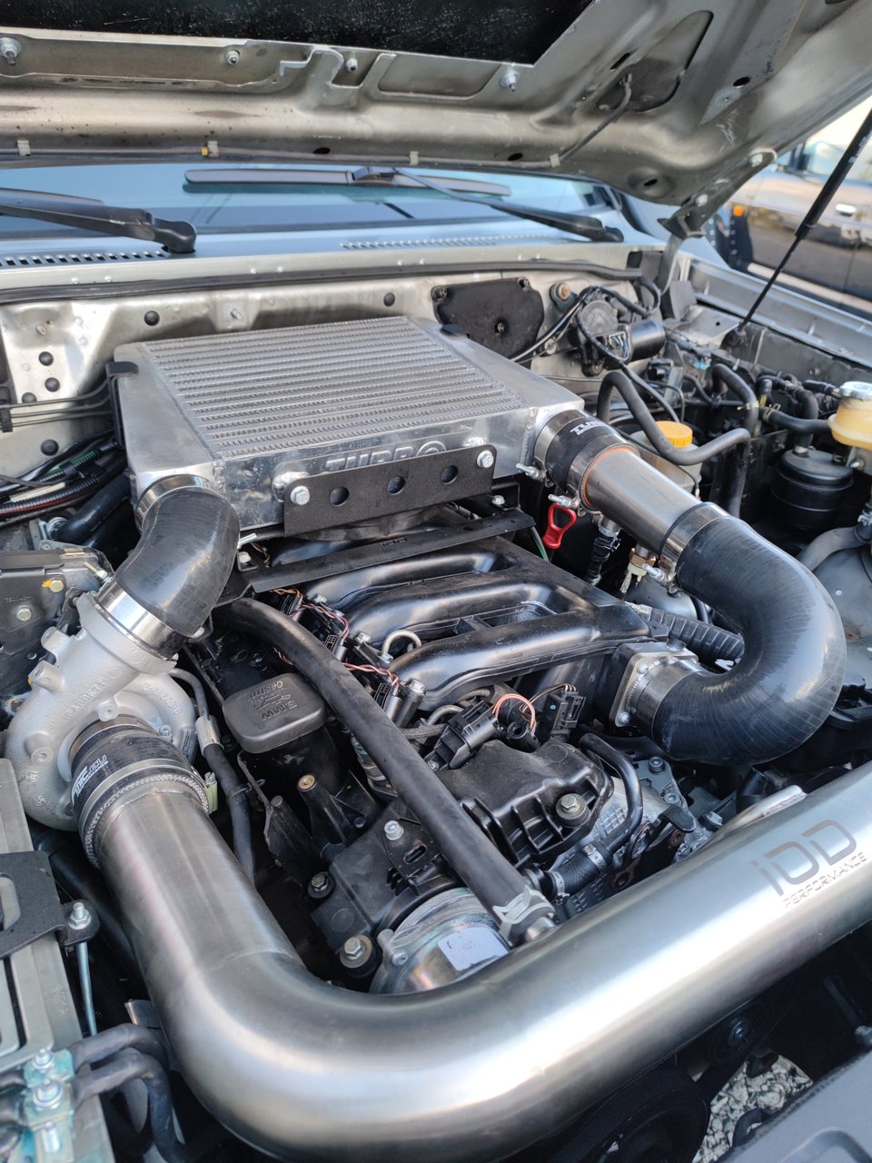 Ladeluftkühlerhalterung oben IOD Performance für Nissan Patrol Y61 BMW M57