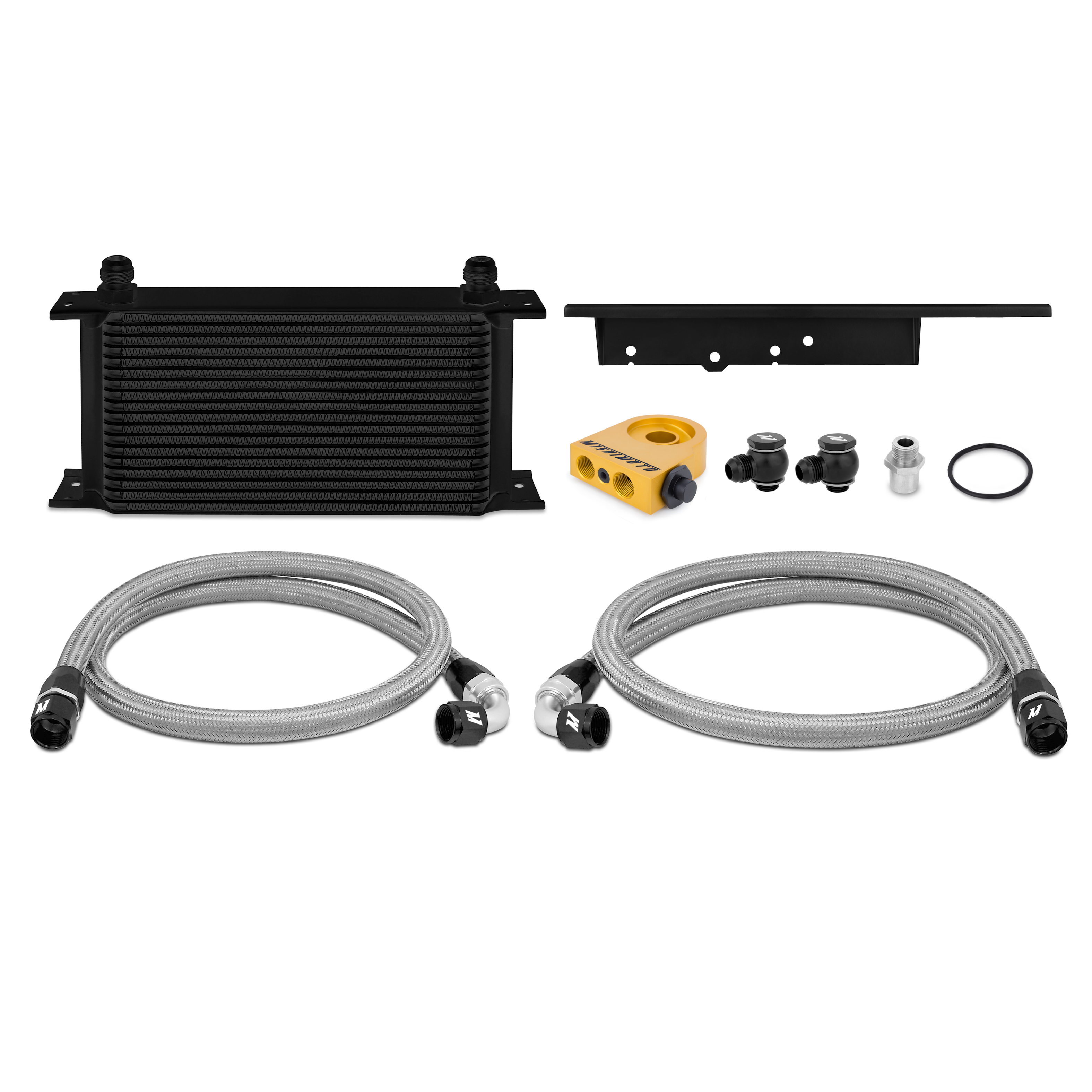 Mishimoto MMOC-350Z-03TBK Thermostat-Ölkühler-Set für Nissan 350Z 03–09 Schwarz