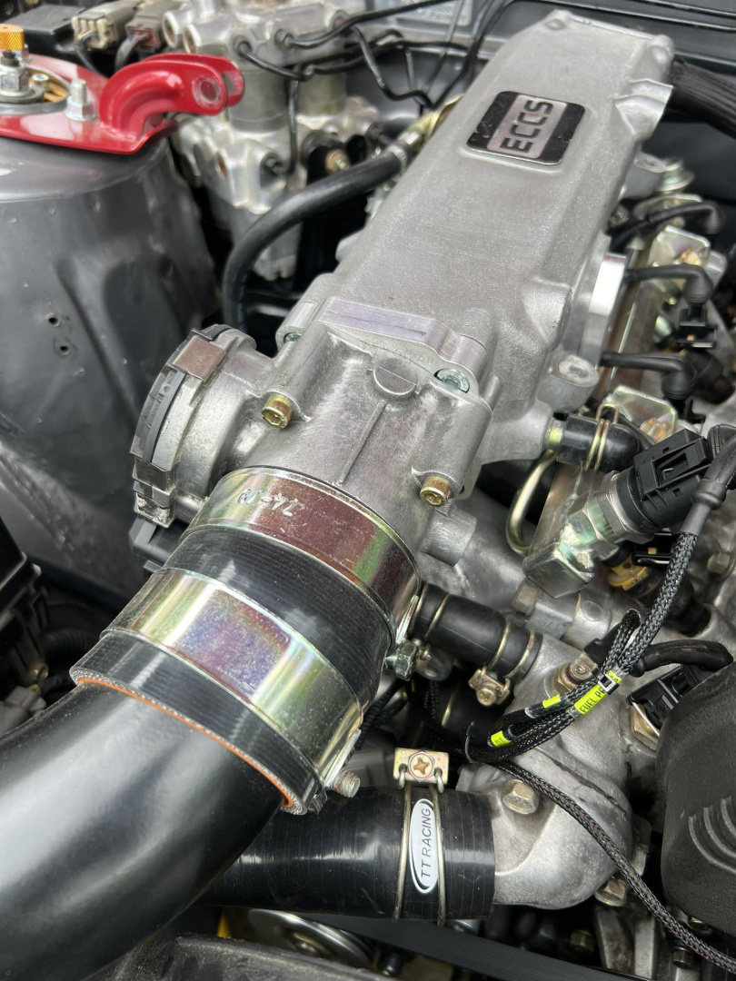 Second image of Adapter für elektronische Bosch 60mm Drosselklappe MZR Garage für Nissan S13 CA18
