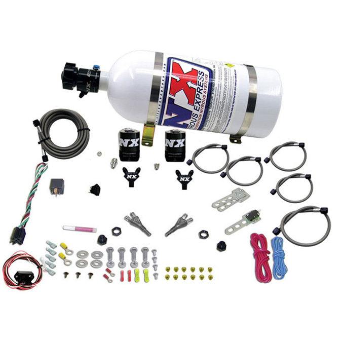 Doppeldüse (35-150Hp) mit 10Lb Flasche für Nissan / Infiniti Nitrous Express NX 20716-10