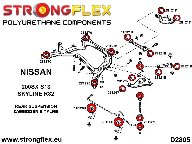Second image of 286083A: Hinterradaufhängung kit SPORT Nissan 200SX S13