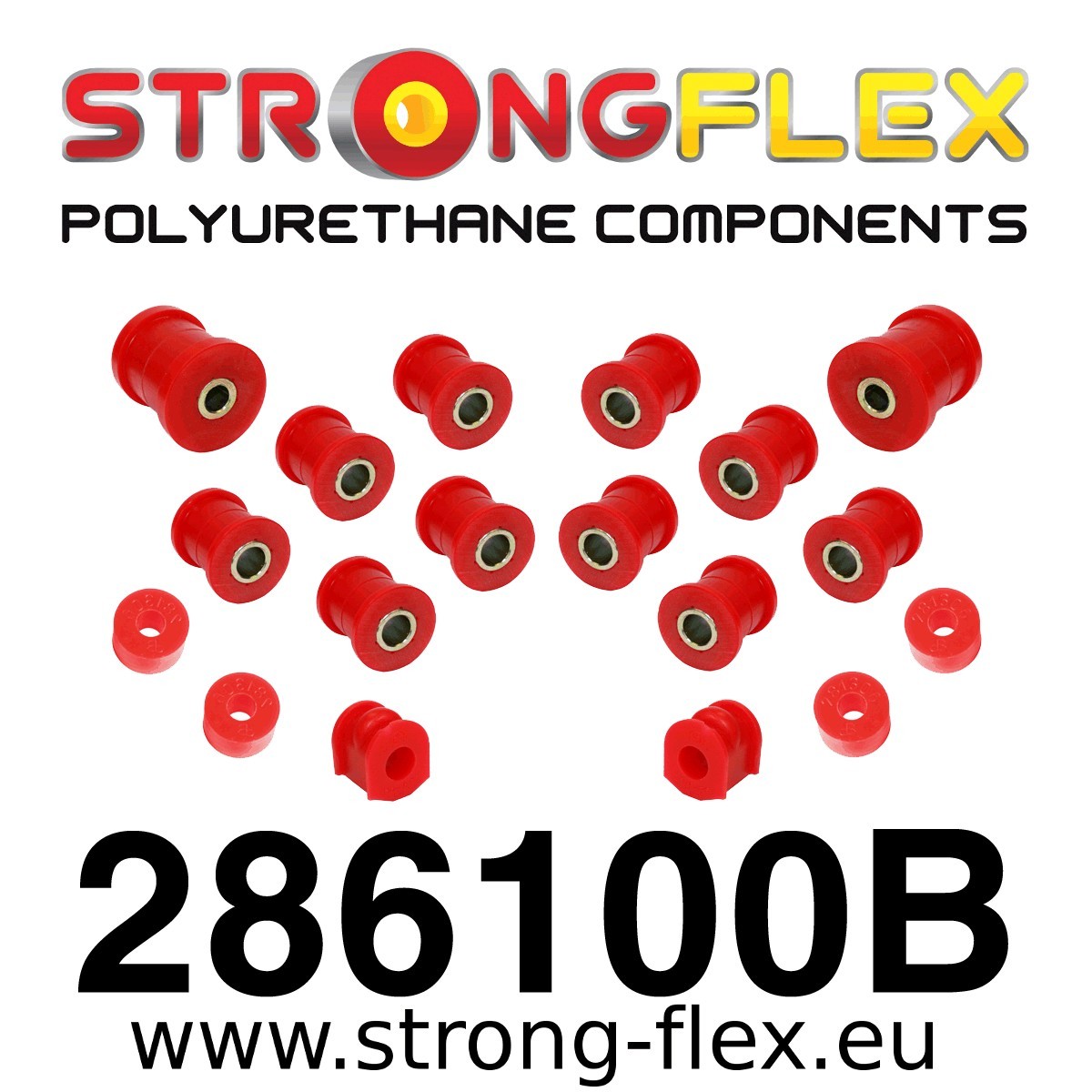 Second image of 286100B: Hinterradaufhängung Polyurethan-Kit Nissan 100NX