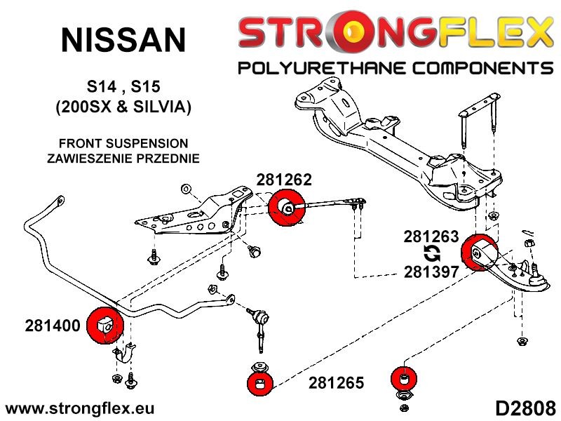 Second image of 286116A: Komplettes Fahrwerks set SPORT Nissan 200SX S14