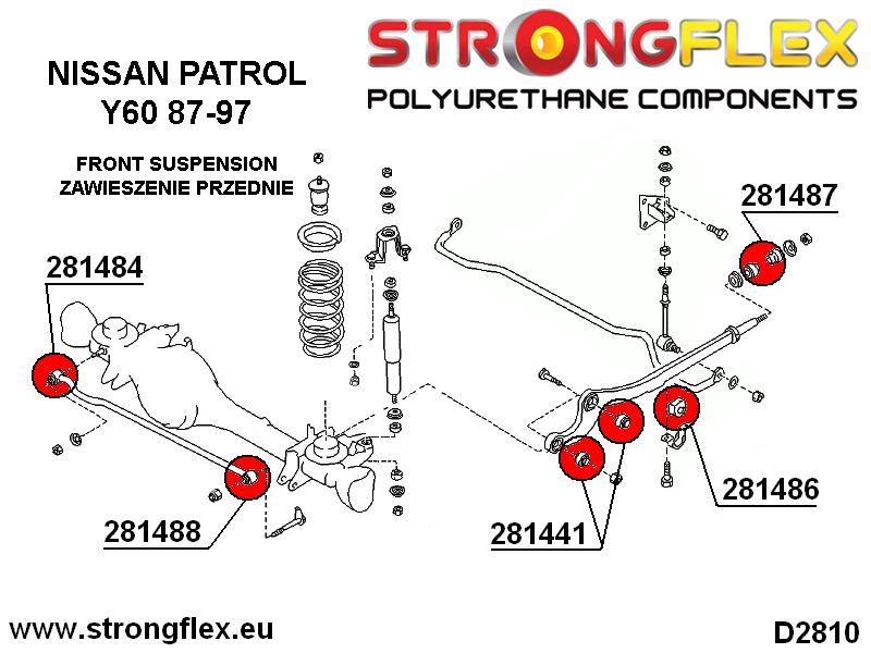 286131B: Vorderradaufhängung kit Nissan Patrol Y60