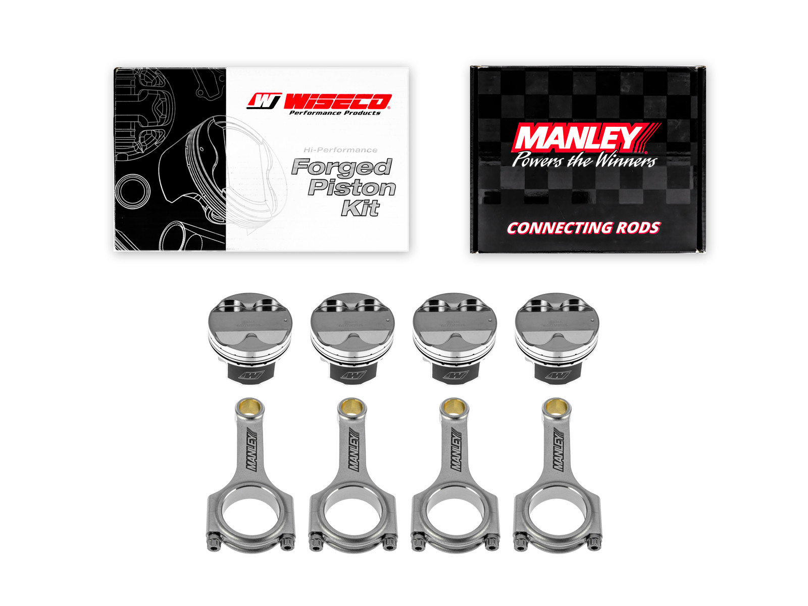Second image of Schmiedekolben Wiseco + Pleuelstangen Manley für Nissan 180SX 200 SX SR20DE SR20DET 2.0l 16V 86.25mm CR 9.1-9.25