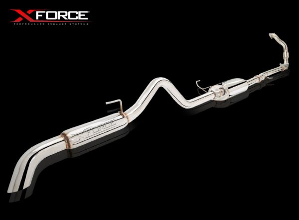 Auspuffanlage XForce for Nissan Navara 2011-2015 D40 STX AUTO Edelstahl