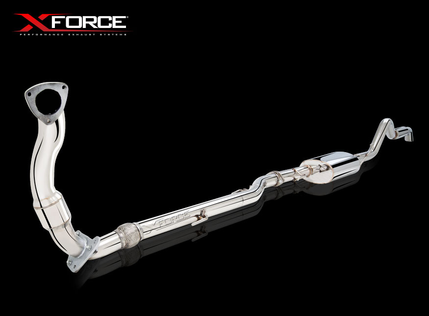 Second image of Auspuffanlage XForce for Nissan Navara 2011-2015 D40 STX AUTO Edelstahl